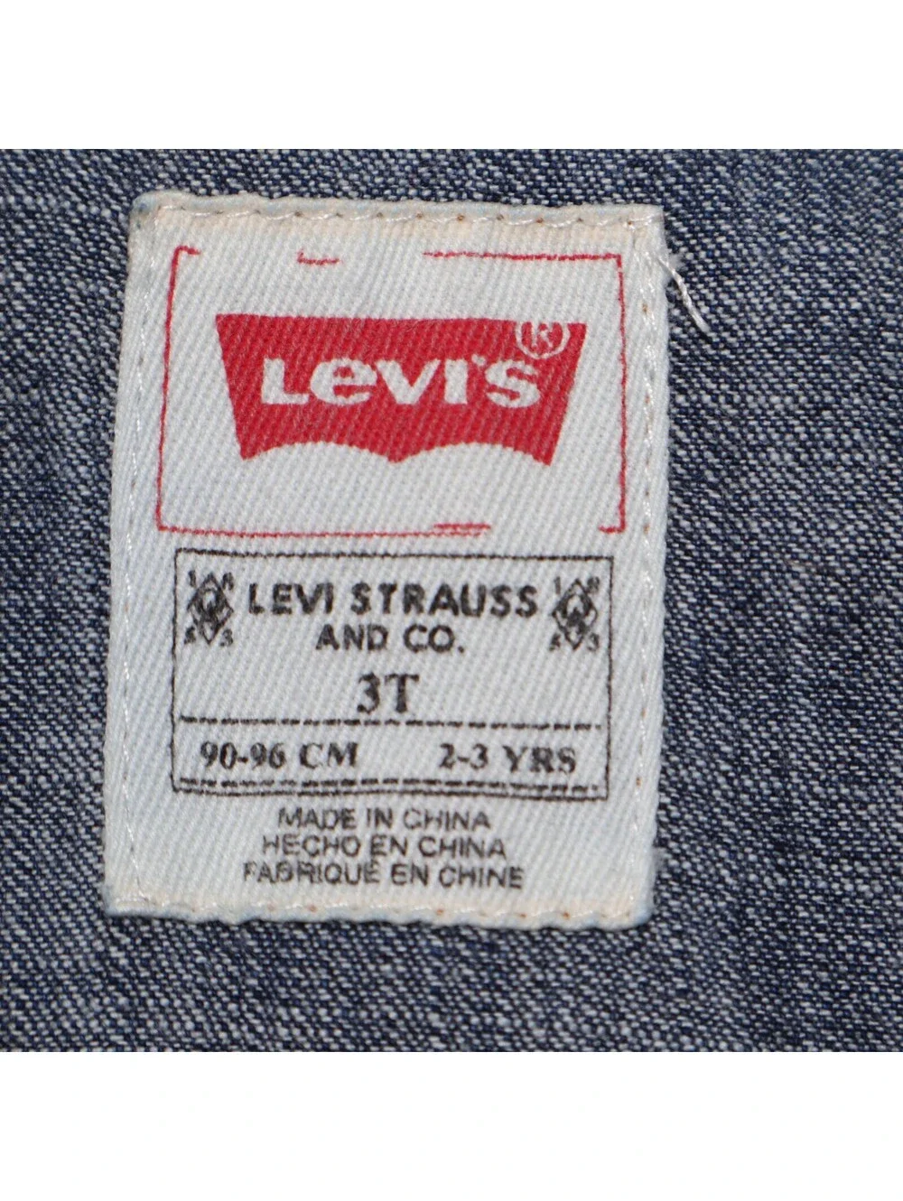 Levis Boys Denim Shirt Size 3T Blue